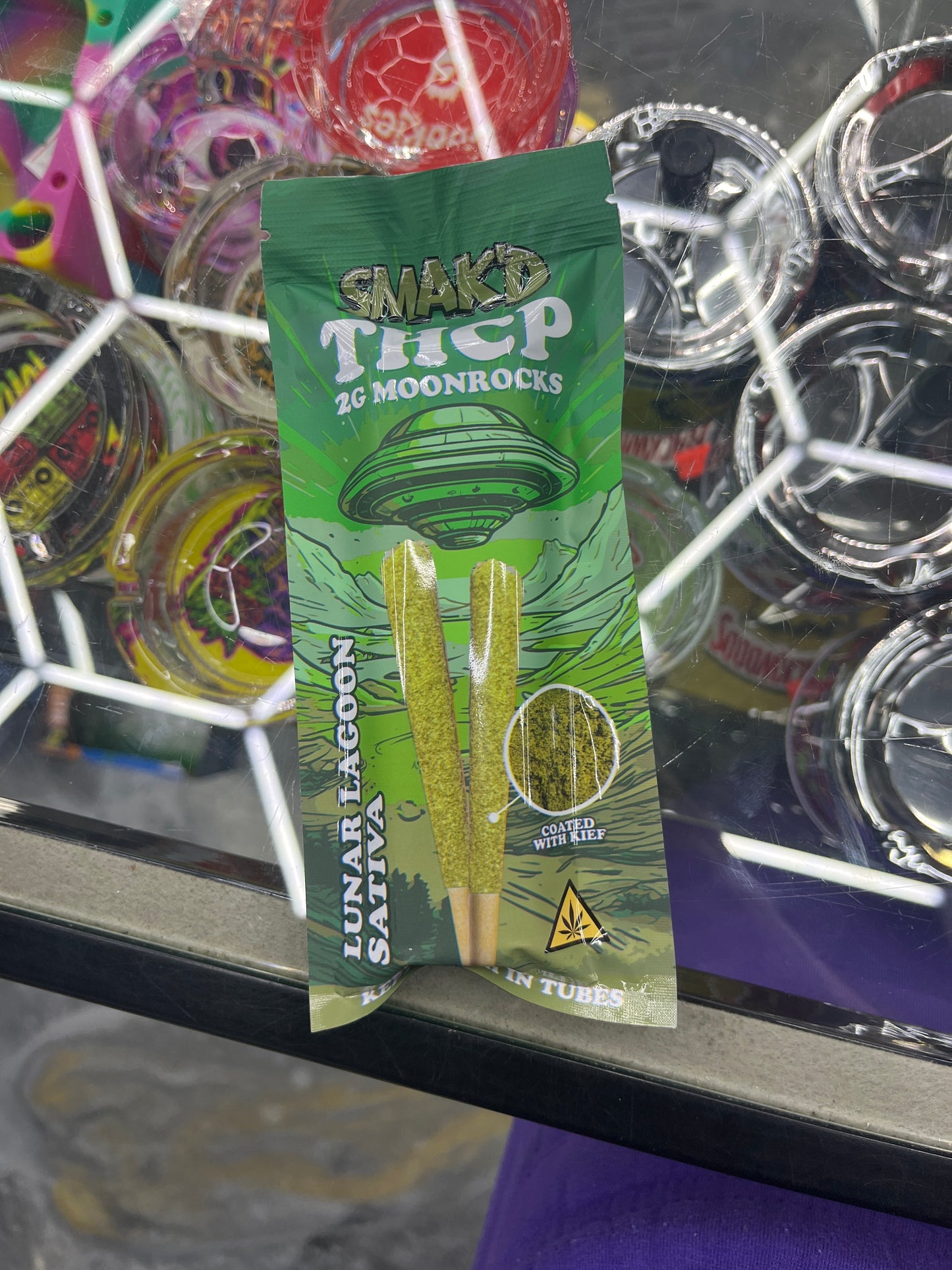 Smak’d thcp moonrock preroll 2ct lunar lagoon sativa