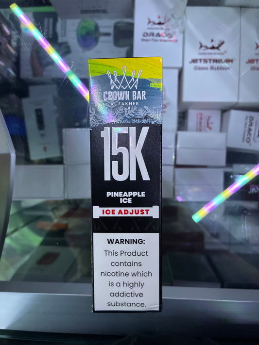 Al fakher crown bar pineapple ice  sound edition 12kpuffs