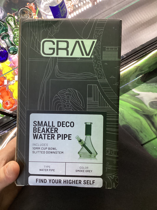 Grav small deco beaker water pipe