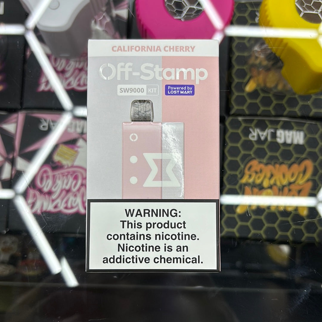 Off stamp California cherry