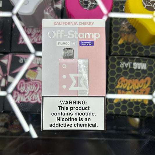 Off stamp California cherry