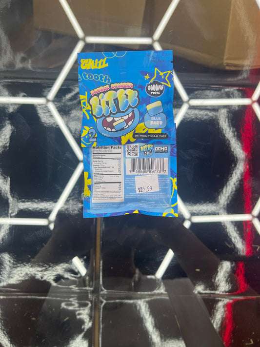 Double stacked bitez blue razz 2000mg