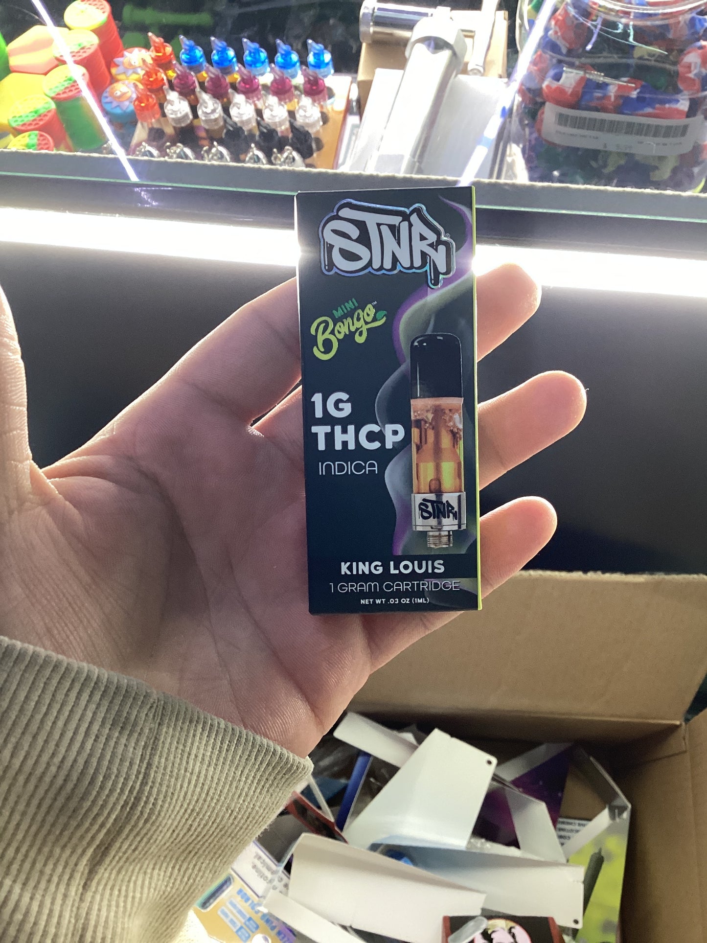 Stnr thcp cartridge 1g king Louis indica