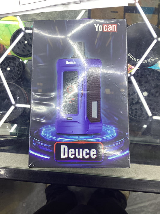 Yocan deuce 510 thread dual cartridge vape battery - blue