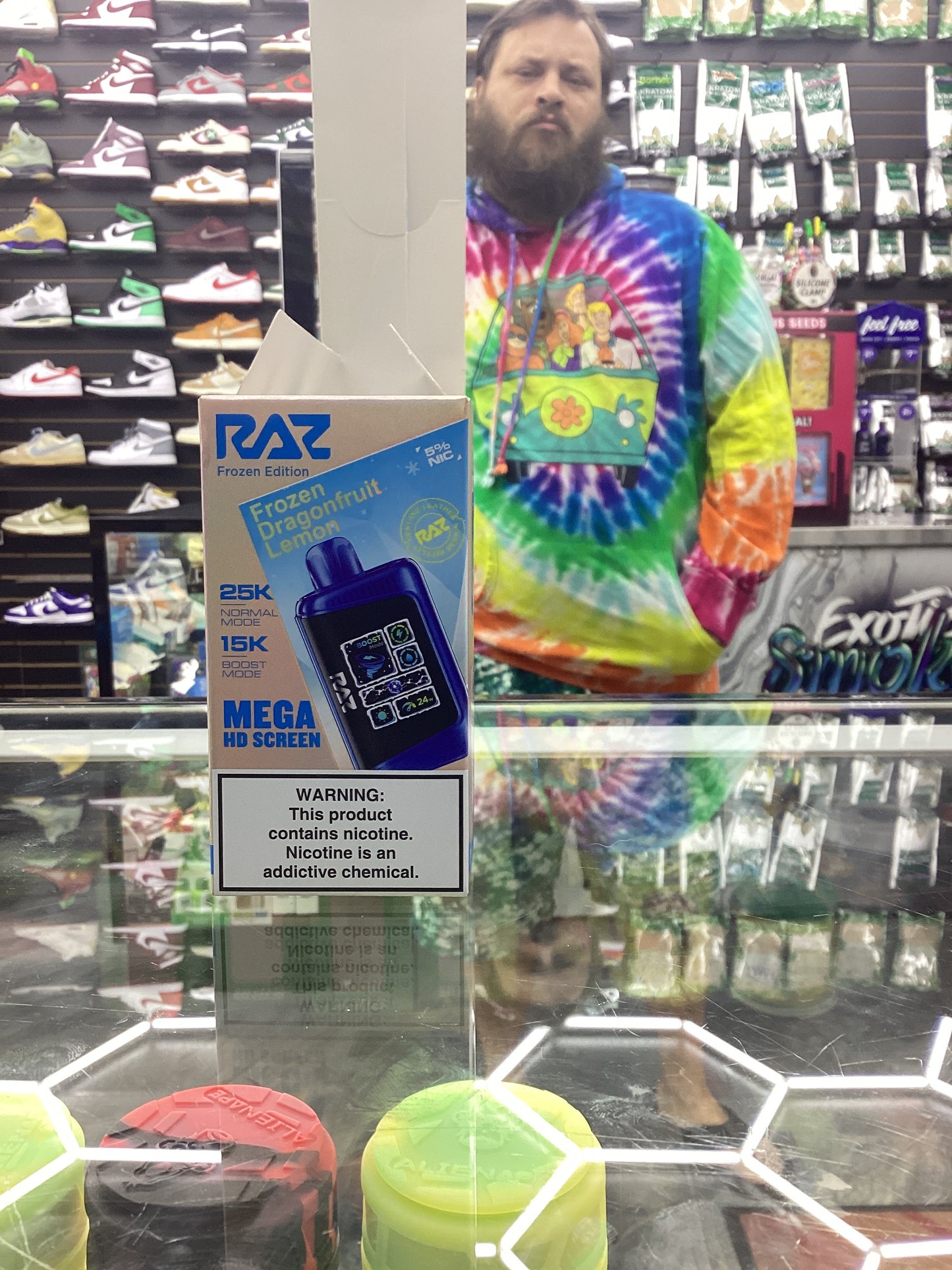 Raz dc25000 25k puffs frozen dragon, fruit lemon