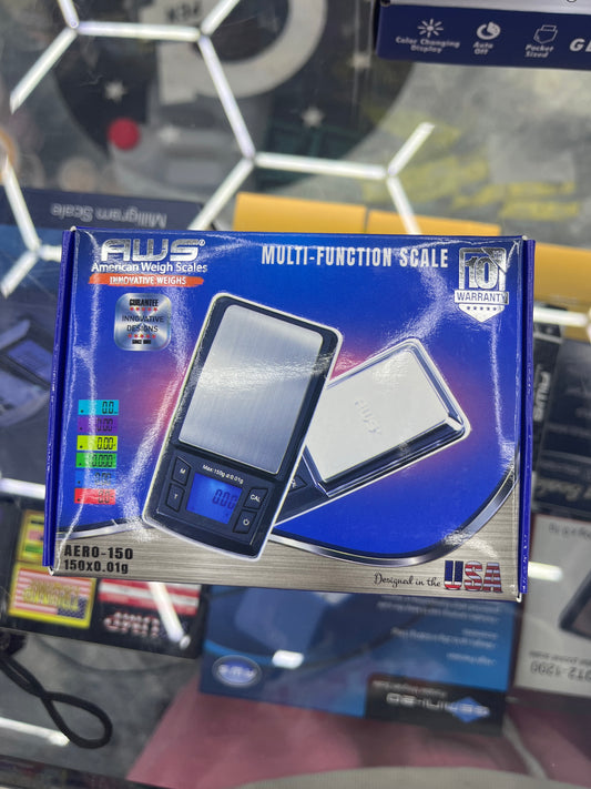 Aws scale areo 150g x.01g areo-150-black