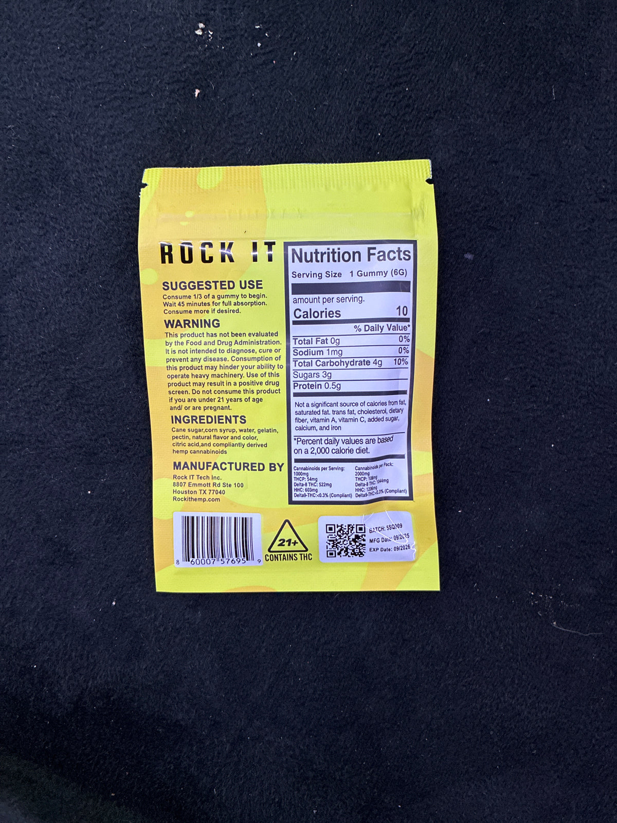 Rock it 2000mg pina colada hybrid