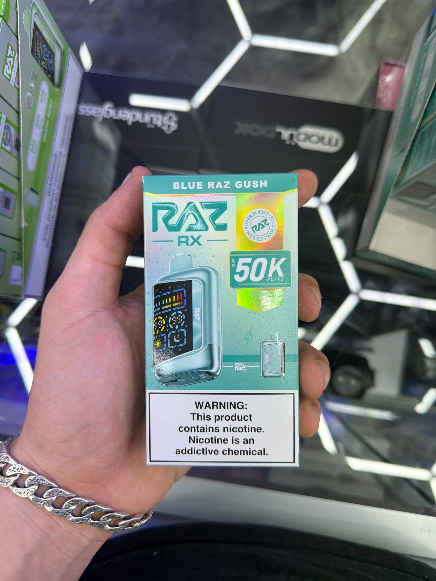 Raz Rx 50k Puffs Blue Raz Gush