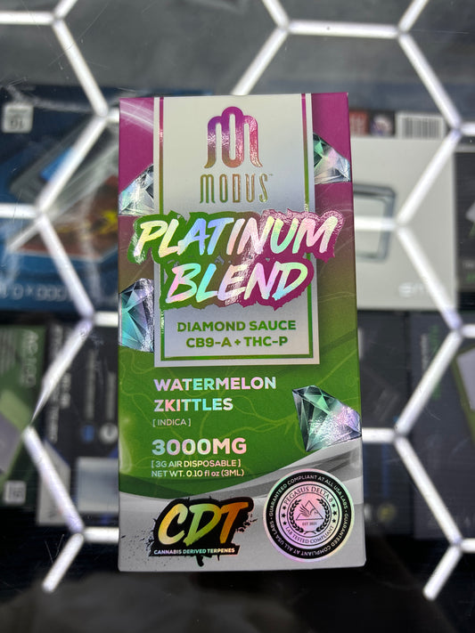 Modus platinum blend watermelon skittles Indica, 3G disposable