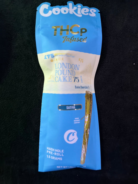 Cookies Pre-Rolls Hash Hole Thcp 1.5 G London Pound Cake Sativa