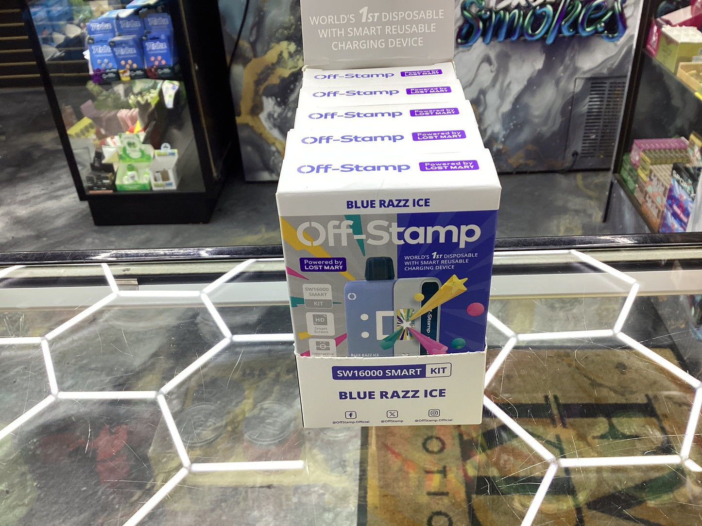 Off-Stamp sw16000 smart kit blue razz ice