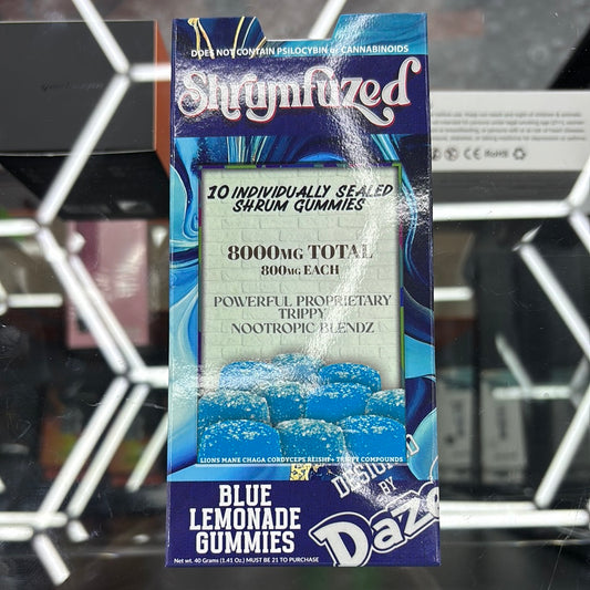 Shrumfuzed 10pack blue lemonade shroom gummies