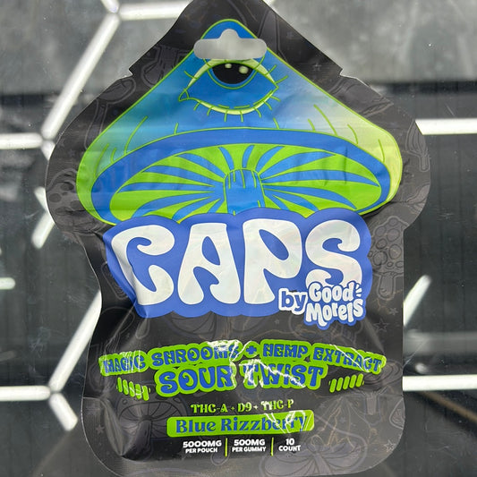 Caps, magical mushrooms, blue raspberry 5000 mg