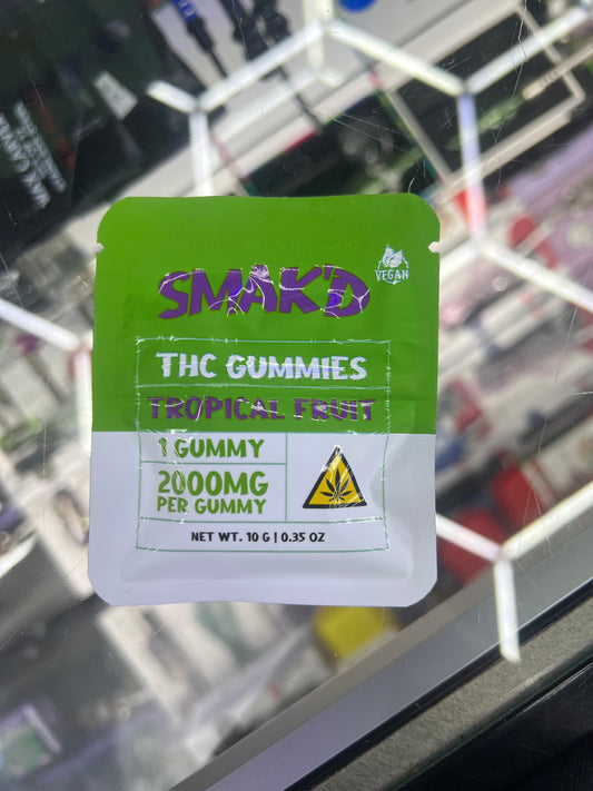 SMAK’D GUMMY 1ct x 2000mg tropical fruit