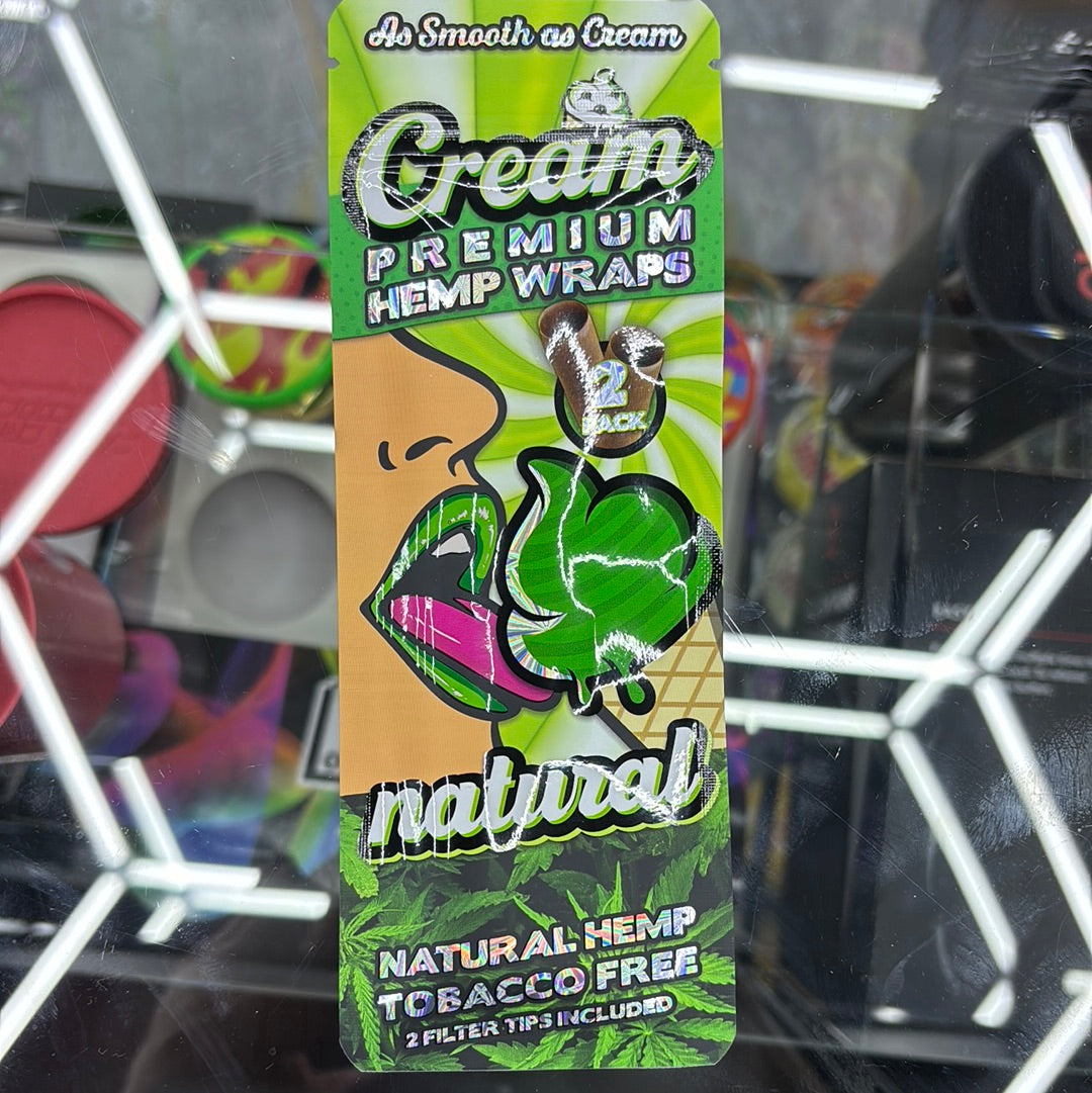 Cream premium hemp wraps natural