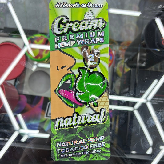Cream premium hemp wraps natural