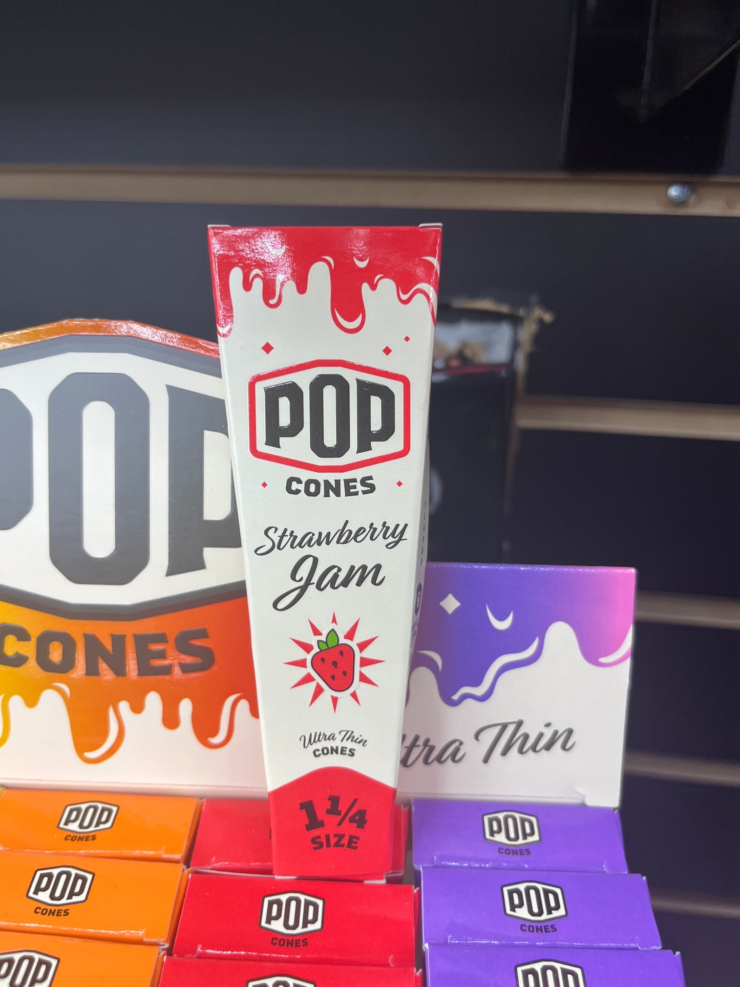 Pop cones strawberry, jam, six pack 1 1/4