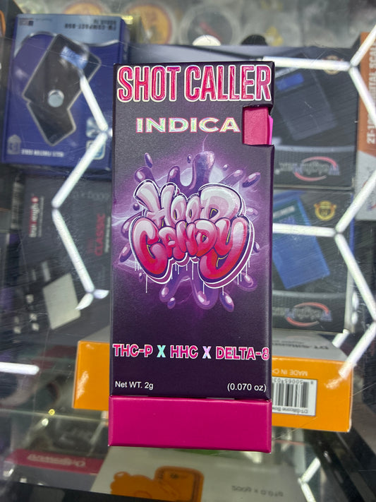 Shotcaller thcp x hhc x delta8 2g disposable indicator hood candy