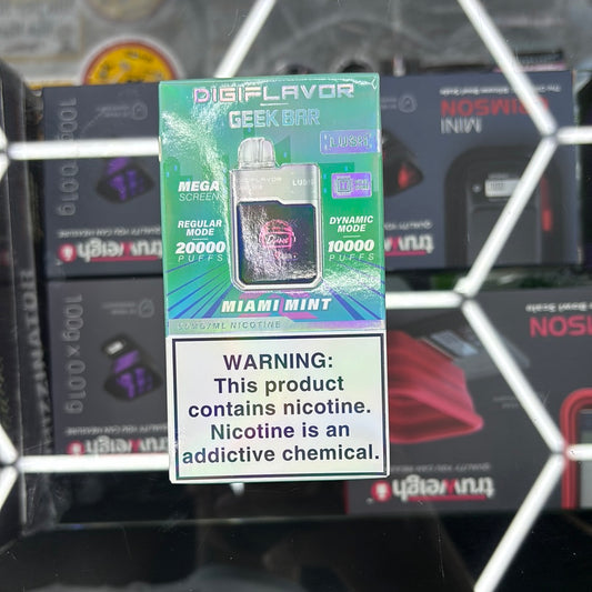 Geekbar 20,000 puffs Miami mint