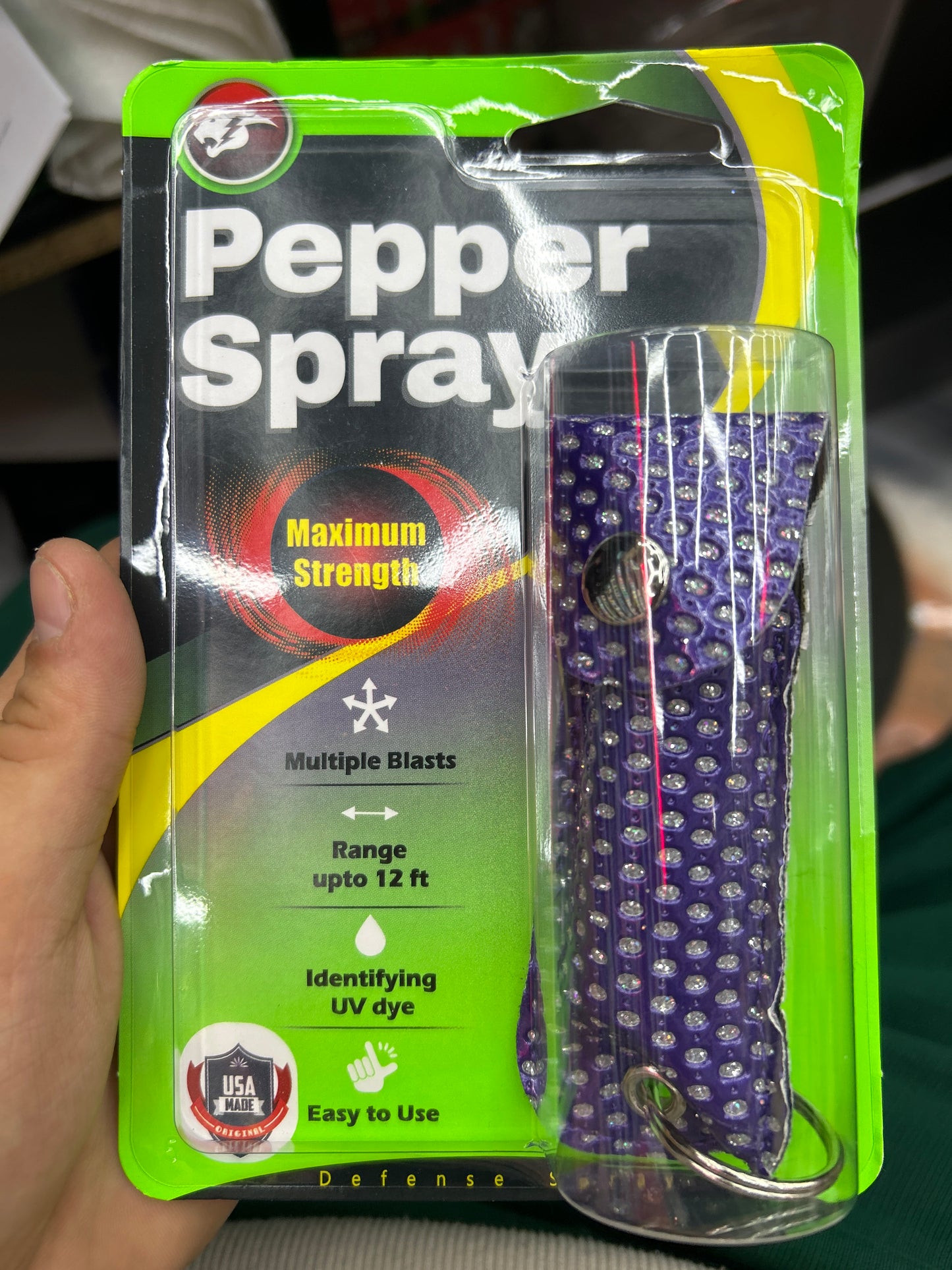 Cheetah Pepper spray defense spray purple bling