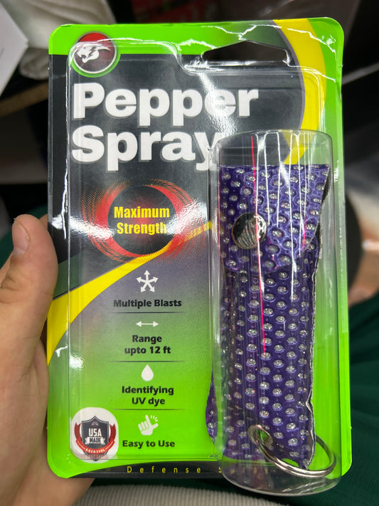 Cheetah Pepper spray defense spray purple bling