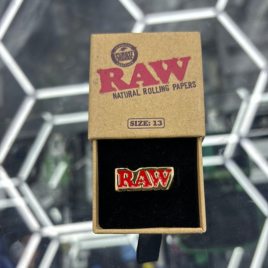Raw Smoke ring gold size 13
