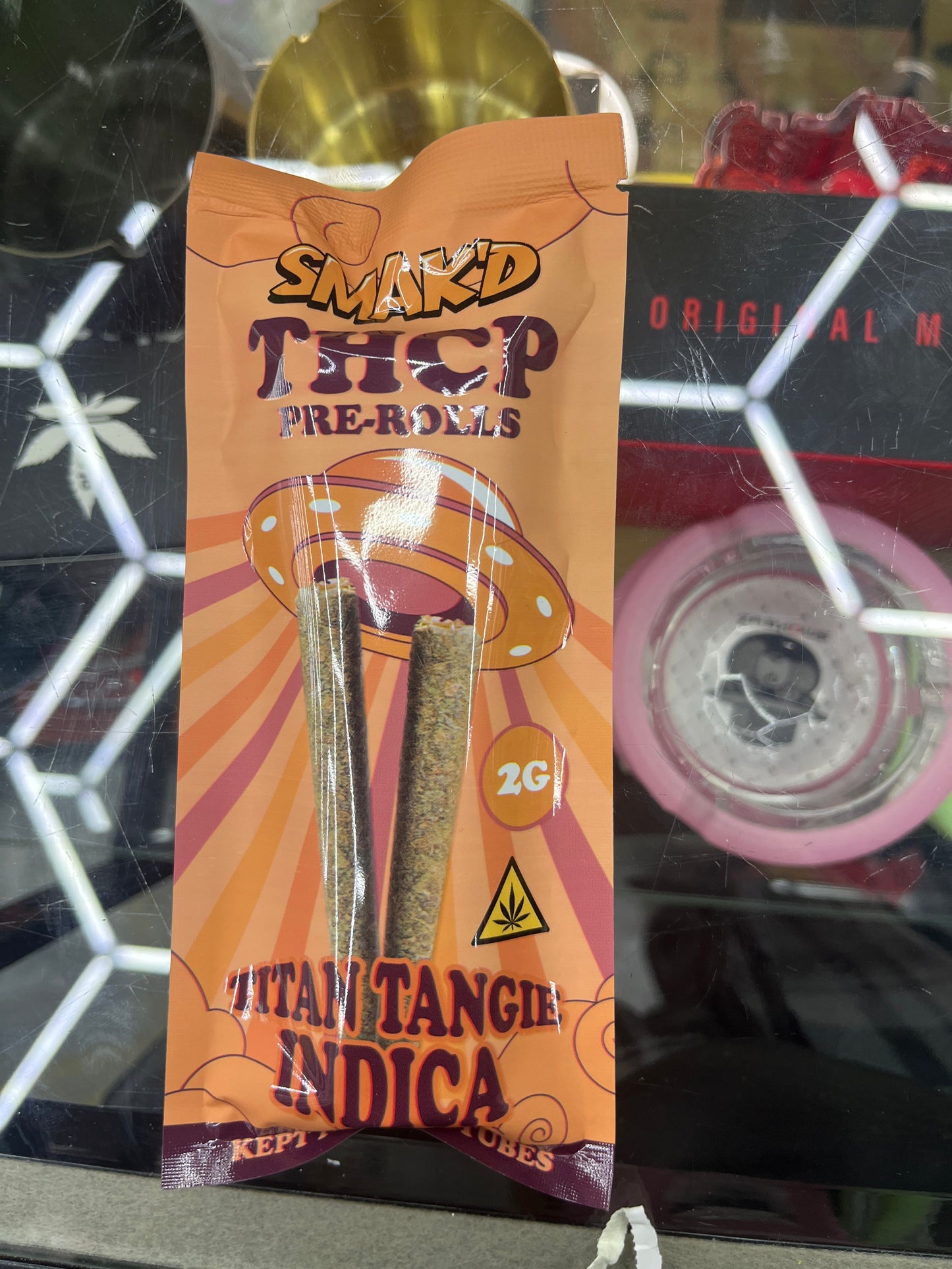 Smakd prerolls 2g titan tangie indica