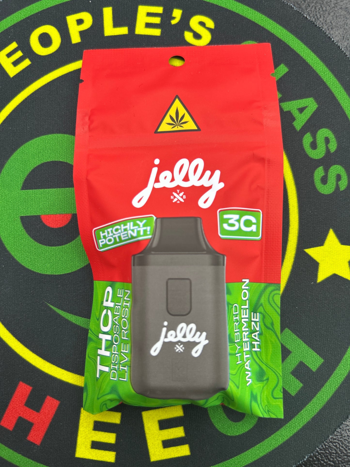 Jelly thcp live rosin disposable 3g watermelon haze hybrid