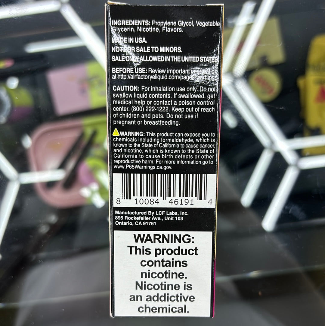 Air factory watermelon peach strawberry, 3MG 100ML