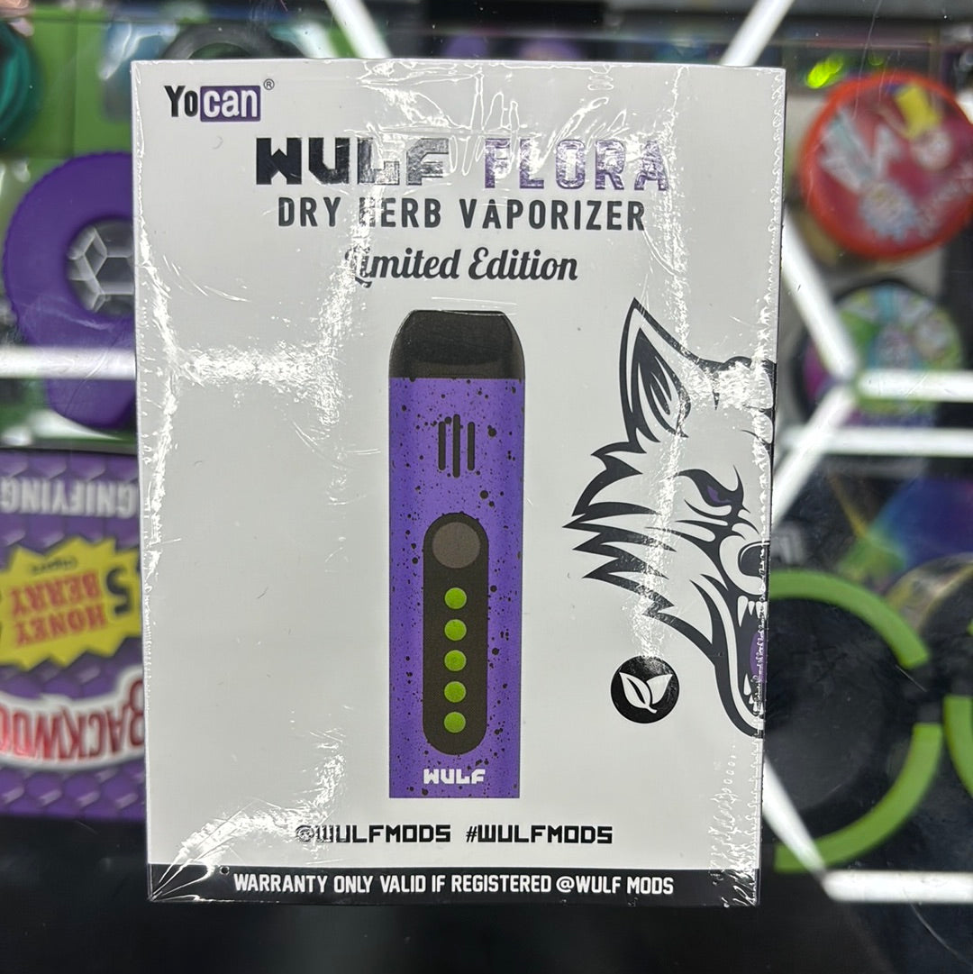 Yocan wulf flora dry herb, vaporizer, limited edition  purple, with black spots