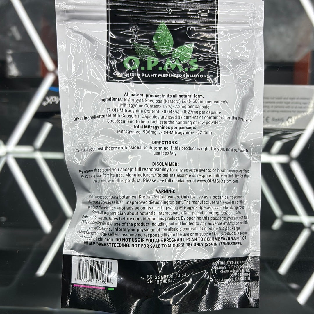 Opms maeng da kratom 120cap silver
