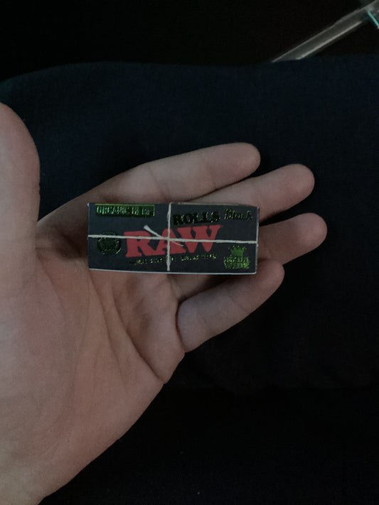 Raw black organic hemp single wide 3 meter rolls