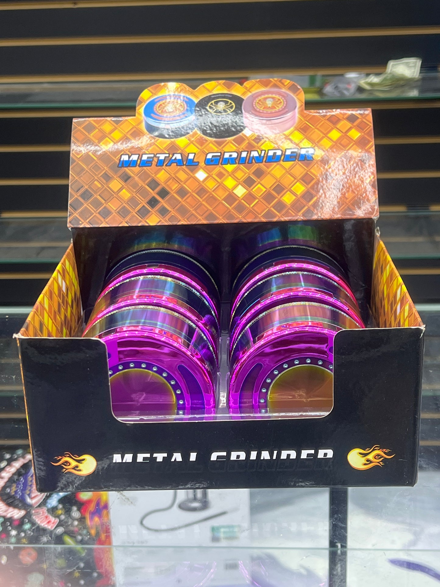 Rainbow metal grinder