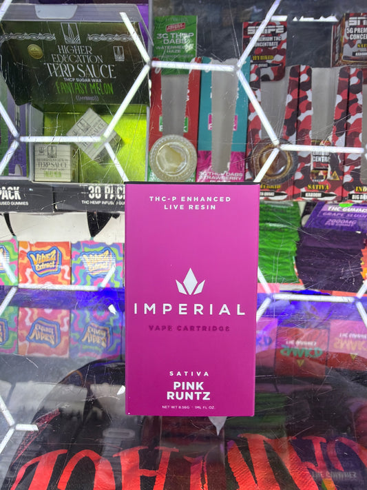 Imperial thc-p enhanced live resin 1g cartridge sativa Pink runtz