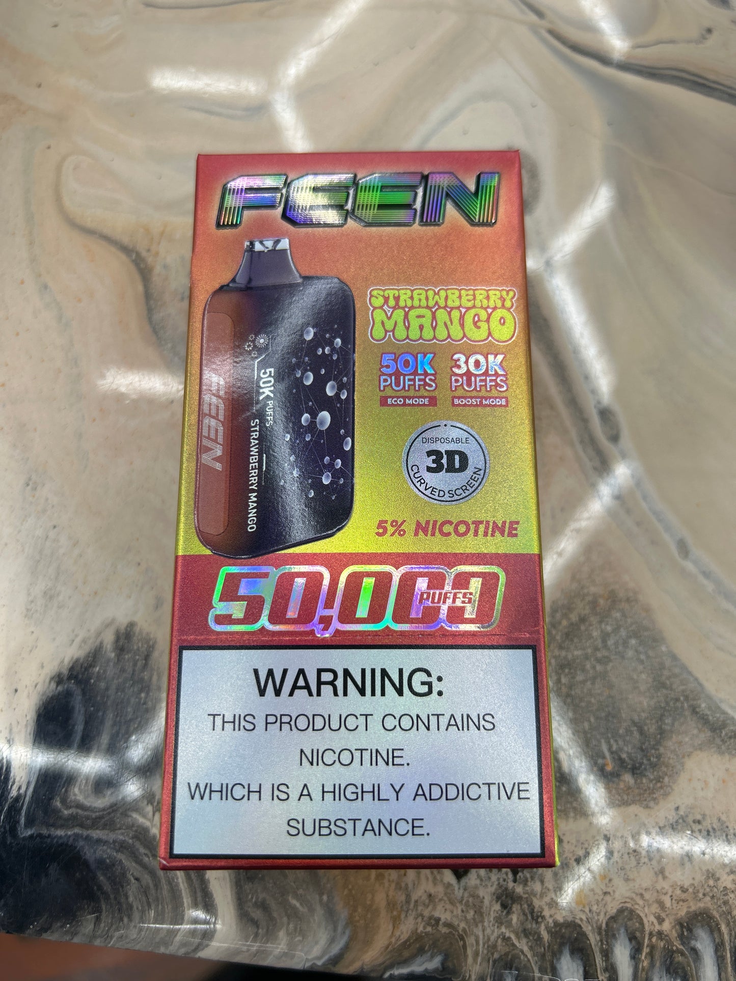 FEEN 50k puffs strawberry mango