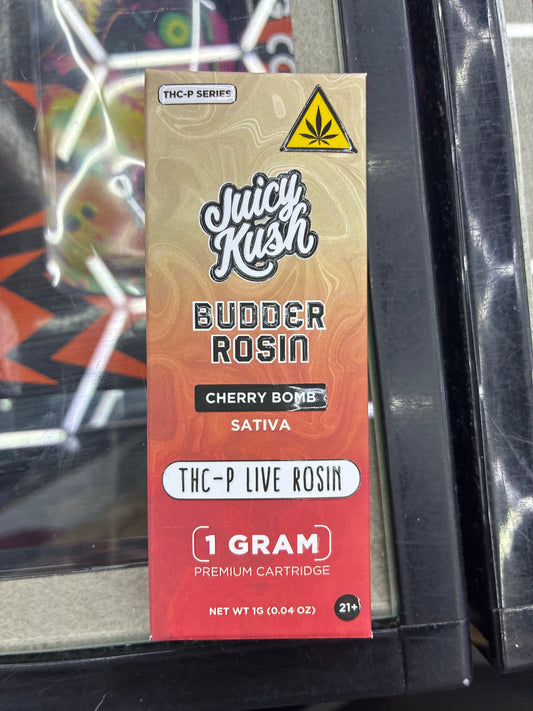 Juicy kush budder rosin 1g cartridge cherry bomb sativa