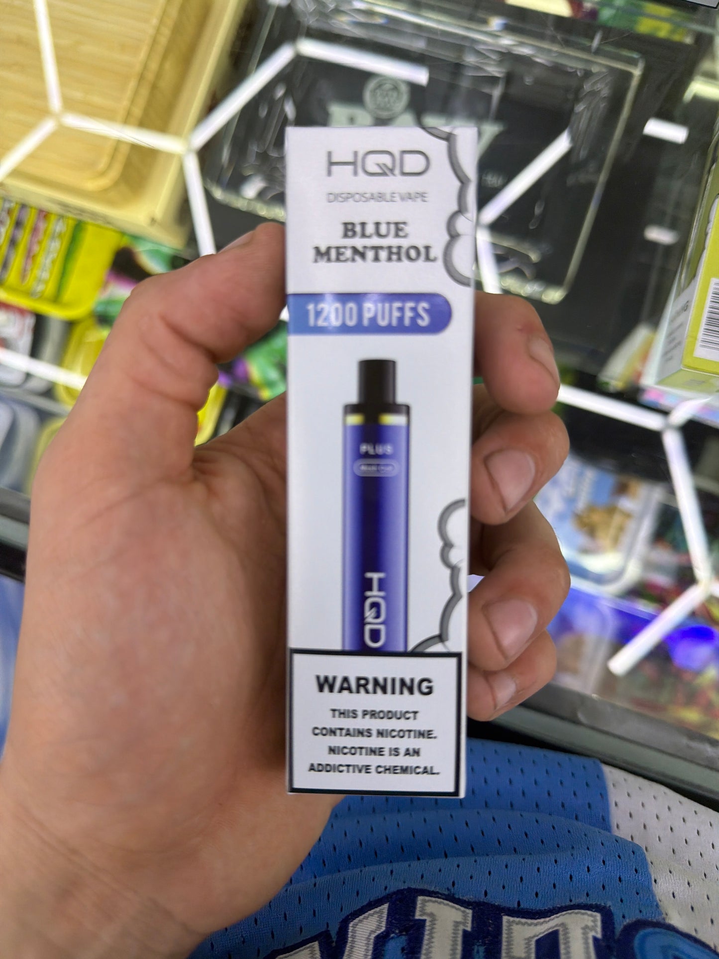 HQD 1200 puffs curvie plus Blue Menthol