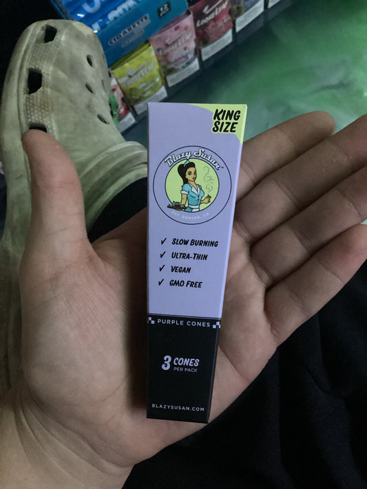 Blazing Susan3 king size cones purple