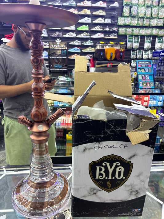 Byo hookah 24’ midori click wooden shaft 1- coffee