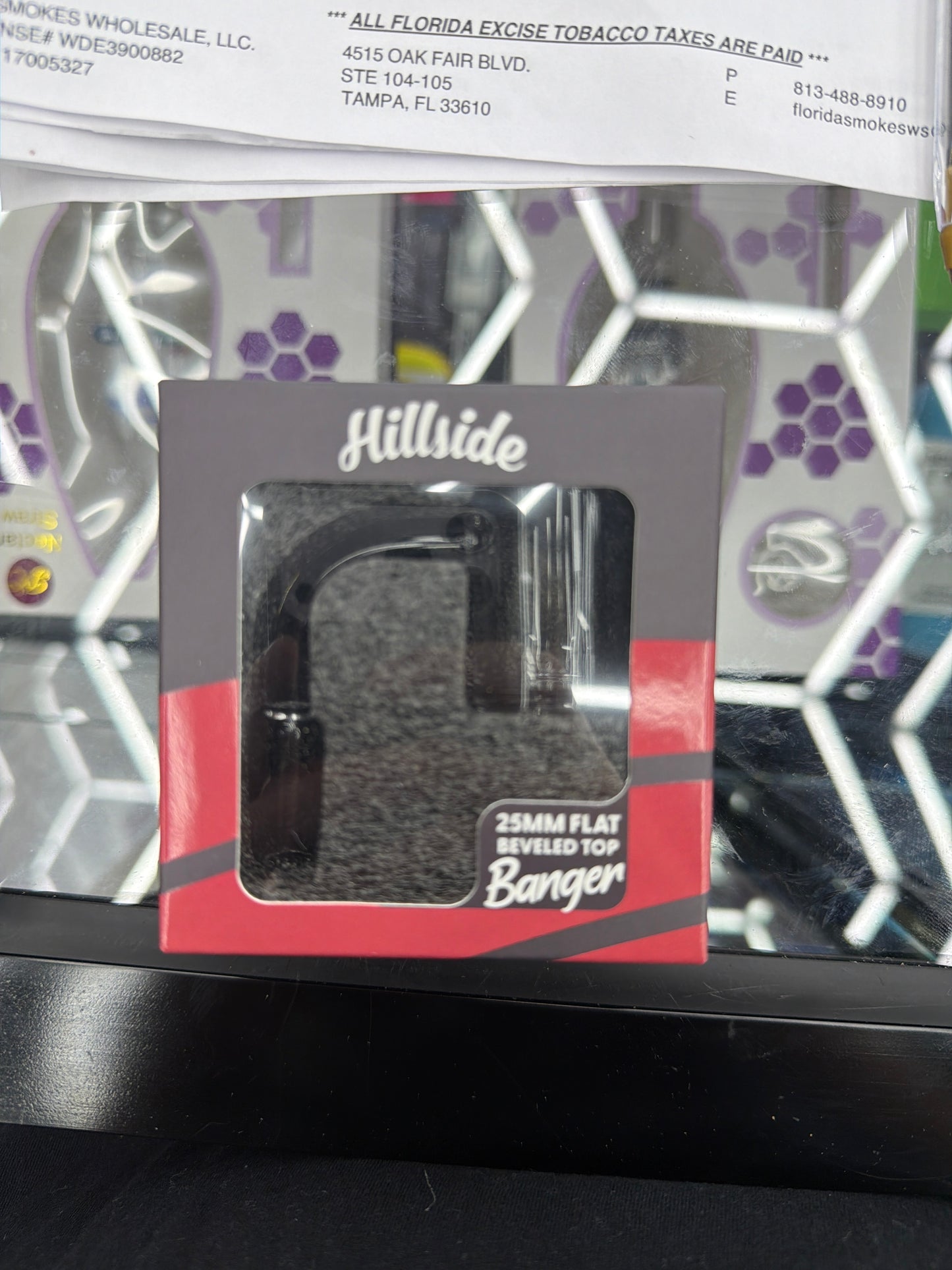 Hillside 25mm flat beveled top banger