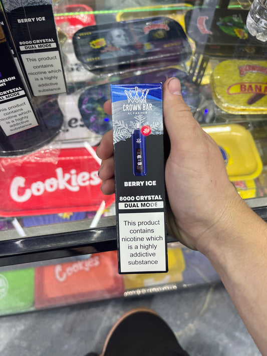 Al fakher crown bar berry ice edition 8kpuffs