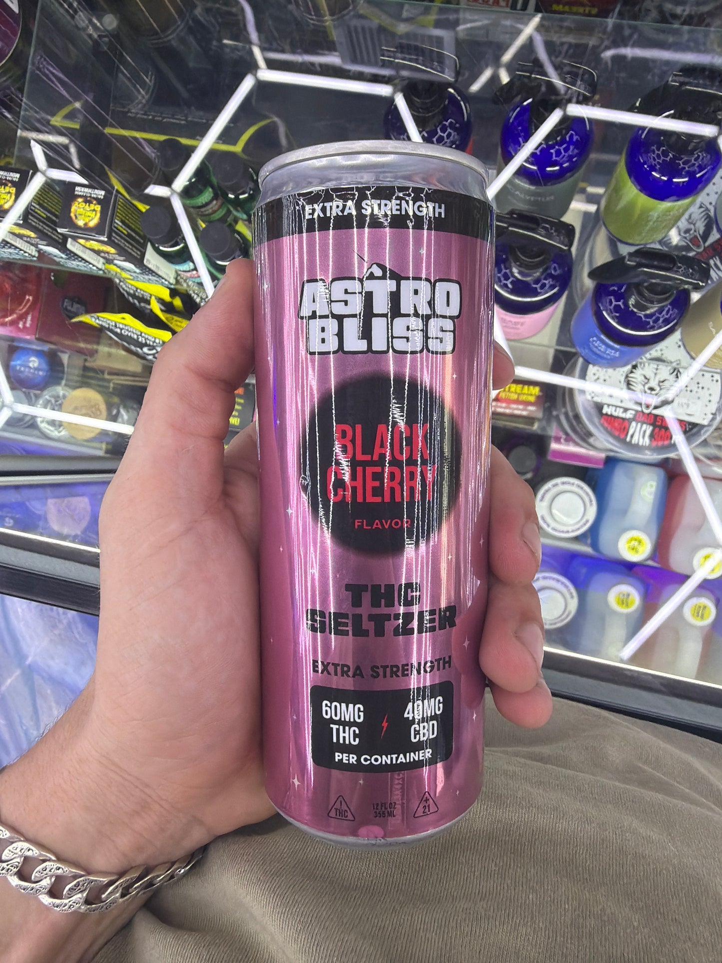Astro Bliss Thca seltzer 60/40 black cherry
