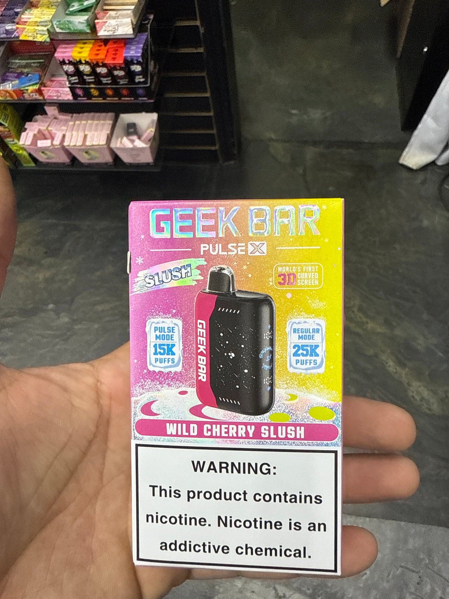 Geek bar pulse x wild cherry slush