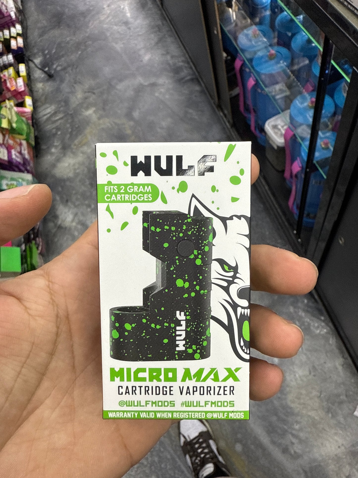 Wulf micro wax cartridge, vaporizer battery