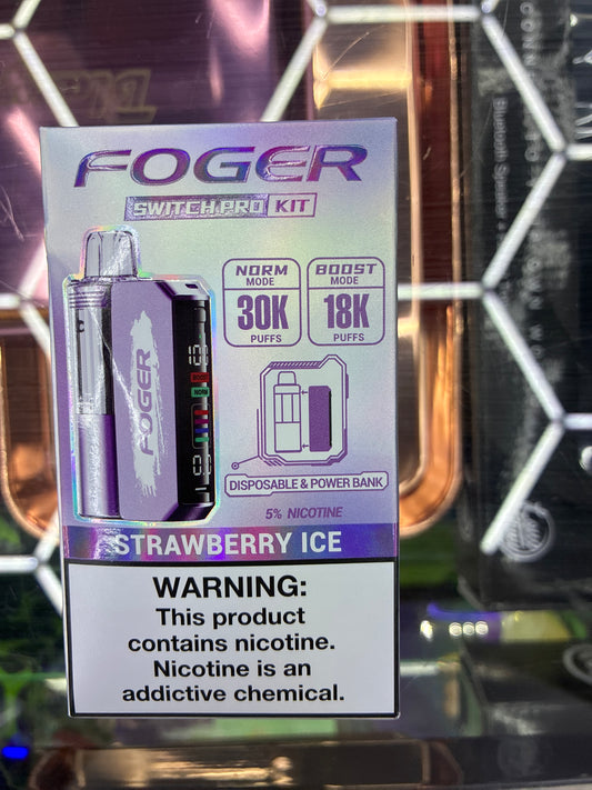 Fogger switch pro disposable kit 30k puffs strawberry ice