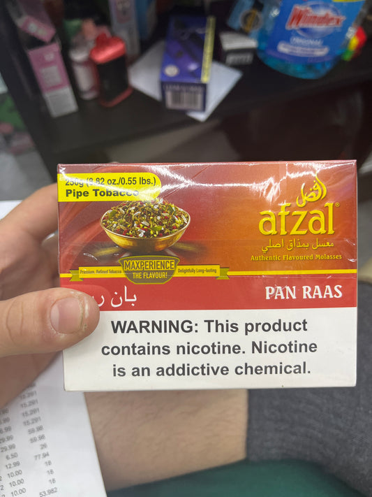 Afzal hookah tobacco pan raas 250g