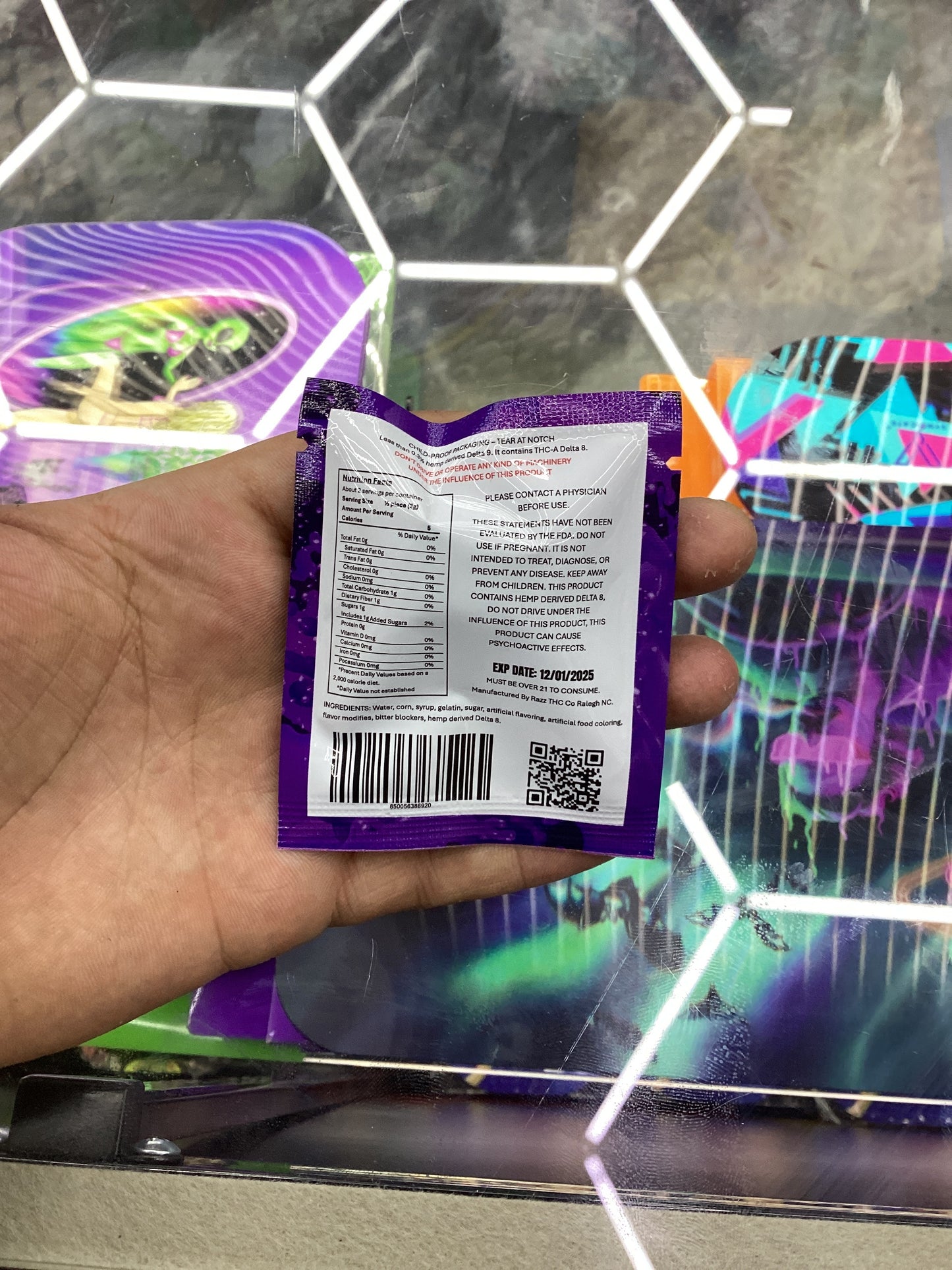 Razz thc-a 2,000mg 2pack grape punch