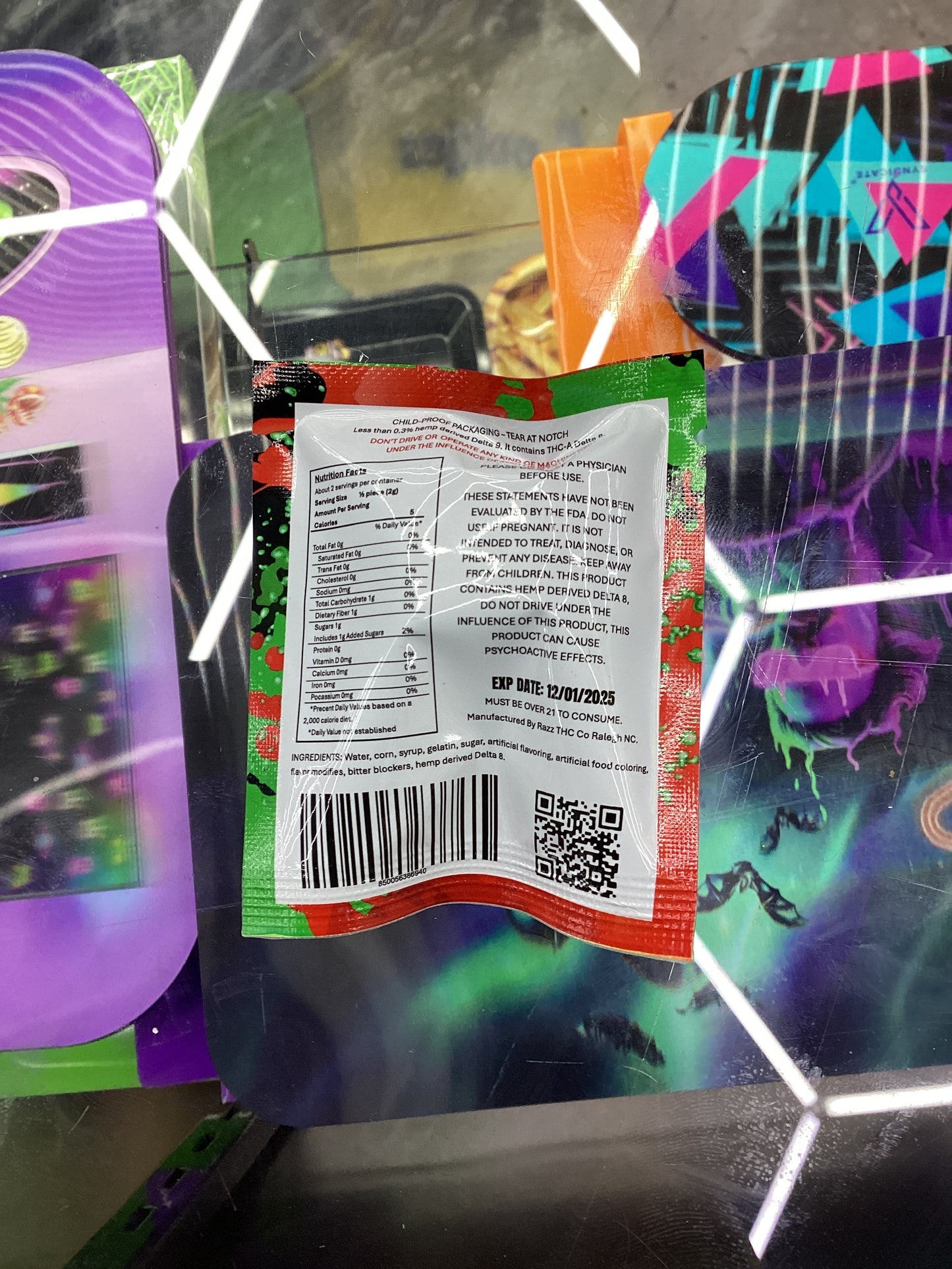 Razz thc-a 2,000mg 2pack watermelon explosion