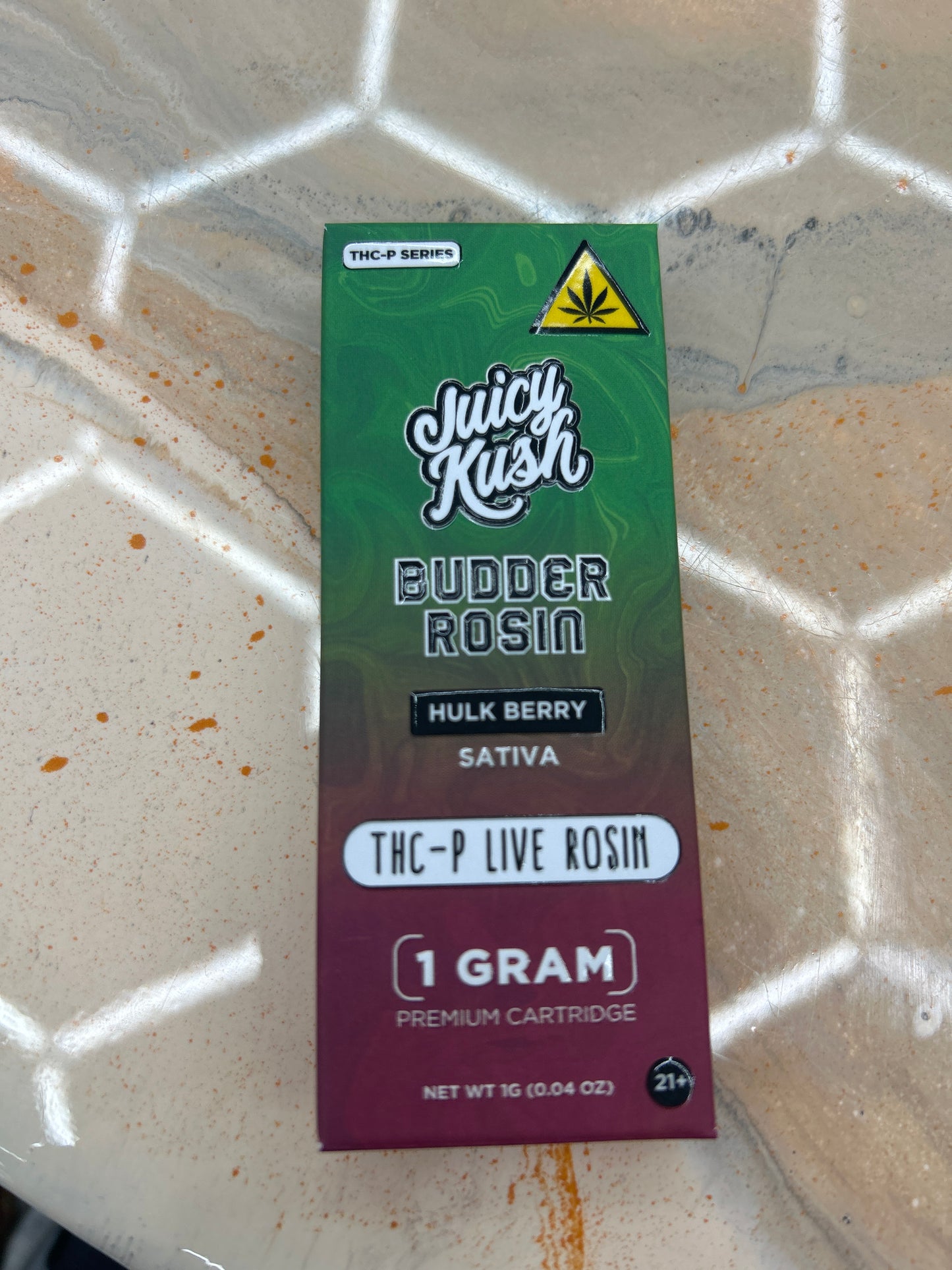 Juicy kush budder rosin 1g vape hulk berry sativa