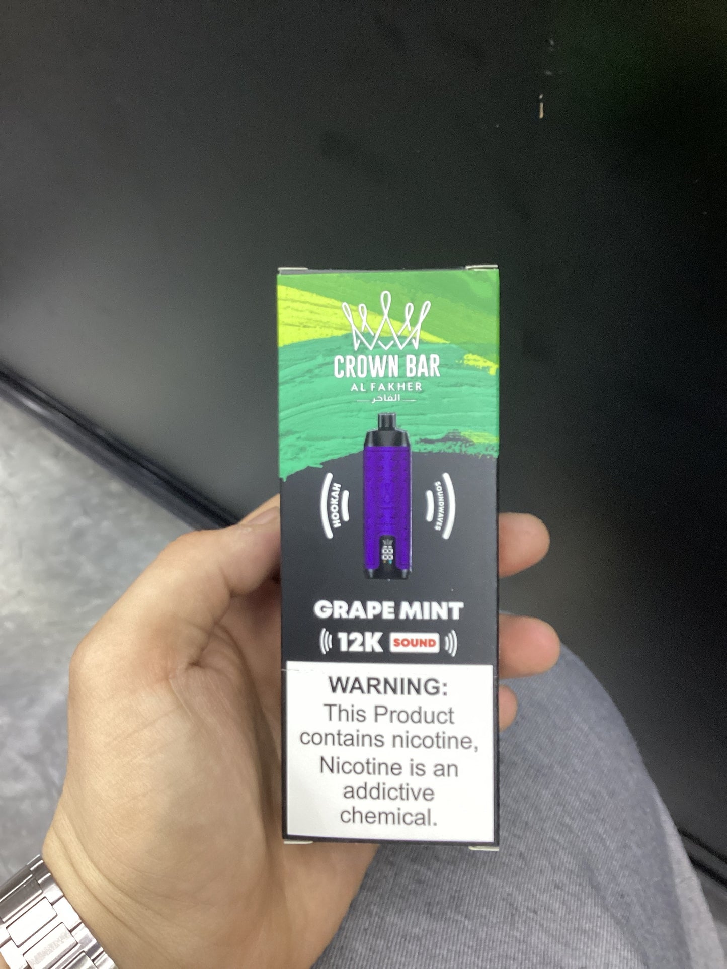 Al fakher crown bar grape mint sound edition 12kpuffs